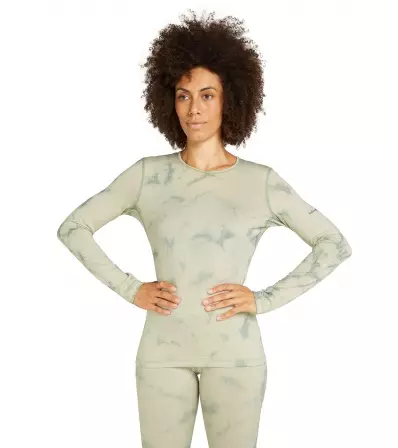 Блуза Icebreaker Merino 200 Oasis LS Crewe Thermal Top Cloud Dye W's Winter 2025