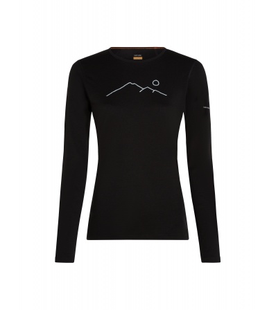 Icebreaker Women's Merino 200 Oasis LS Crewe Rainer Ridge