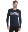 Блуза Icebreaker M's 200 Oasis LS Crewe Thermal Top Remarkables Winter 2024