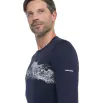 Блуза Icebreaker M's 200 Oasis LS Crewe Thermal Top Remarkables Winter 2024